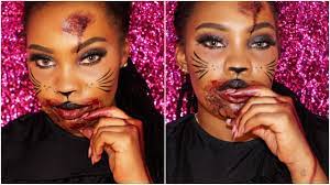 zombie kitty cat halloween makeup