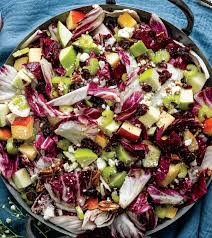 apple cranberry salad with poppy seed