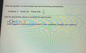 Equation Of A Sine Function