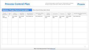 process control plan template six
