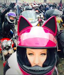 Collected images of happy customers by motorcycle helmet brands: Cat Ear Motorcycle Helmets