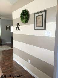 how to paint wall stripes a cup full