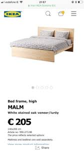 ikea malm double bed frame for in