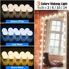 3 colors led makeup mirror light led