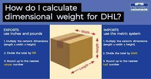 calculate dimensional weight for dhl
