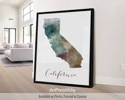 Affordable California Map Poster Stay
