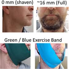 beard hair lengths on face masks