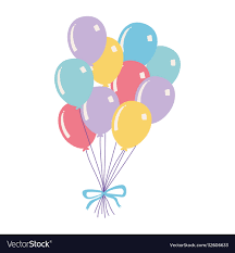 happy birthday bunch balloons