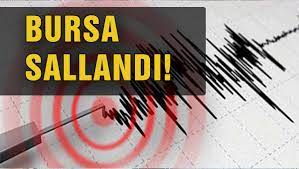 Bursa'da deprem yaşandı - Bursa Haberleri - Son Dakika Anlık Bursa Bölge  Haber | B