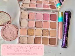 5 minute makeup with tarte mix