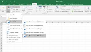 azure table storage and excel