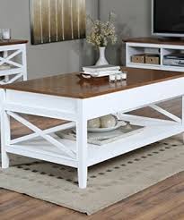 So when i needed a coffee table in my living room, i knew i wanted it to be a farmhouse style coffee table, and this time i went a different route than building it all myself. Coffee Tables Bistro White Lift Top Rectangle Wood Cocktail Living Room End Table Side Modern Furniture Farmhouse Goals