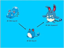 Image result for Azurill, Marill, and Azumarill
