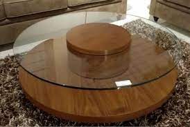 Glass Top Round Center Table