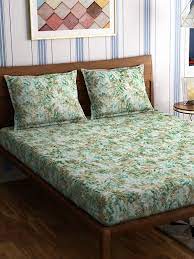 300 Tc Cotton Queen Bedsheet With 2