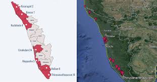 In all, 96% cases of aes were reported from the eastern and central regions of the state. In Maps 65 Major Coastal Regulation Zone Violations In Kerala Kerala News Manorama