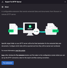 sftp export extension help center