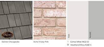 Pink Brick Exterior Color Schemes