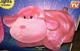 Jumbo Pink Camo Dog Glow Pet Pillow Pets Lights Up Changes Color For Sale Online