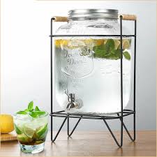 5l Glass Jar Juice Beverage Dispenser