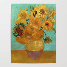 Ingo walter & rainer metzger, vincent van gogh, the complete paintings, cologne, 1990. Vincent Van Gogh Twelve Sunflowers In A Vase Poster By Artgallery Society6