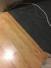 carpet to laminate transition unable