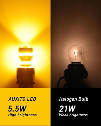 Auxito Led Turn Signal Light Bulbs 3157 Led Bulbs Amber Yellow 3156 30