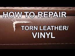 How To Repair A Tear Hole In Leather Or