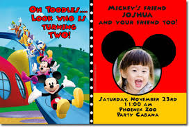 Mickey Mouse Birthday Invitations Candy Wrappers Thank You