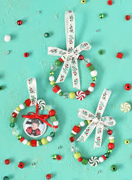 beaded wreath kids christmas ornaments