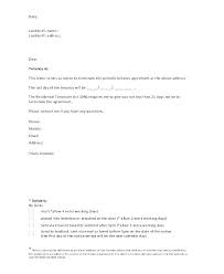 Lease Termination Notice Letter Free Rental Termination Notice