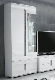 Grey Display Cabinet 1 Glass Door T22 3016