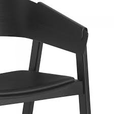 Cover Chair Leather Black Seat Muuto