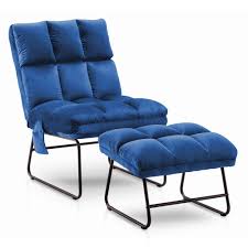 Whether playing a supporting role for our handcrafted chas seating collection or complementing other decor, our chas. Mcombo Chair Ottoman Sets Blue Walmart Com Walmart Com