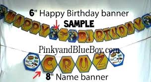 Personalized Happy Birthday Banners 1st Rkawajan