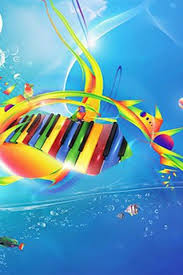 rainbow piano free iphone wallpaper hd