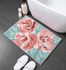 embossed sponge bathroom floor mat with