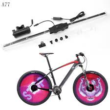 a77 64 led rgb bicycle wheel spoke