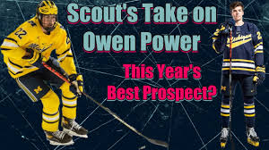1 pick in friday's nhl entry draft. Ech Former Scout S Take Owen Power Youtube