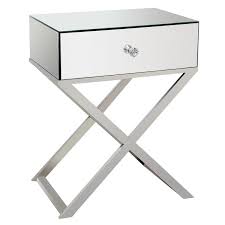 We have a superb range of different styles of mirrored bedside tables. Cross Legged Mirrored Bedside Table Mirroredfurniturelab Com