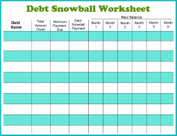 38 debt snowball spreadsheets forms