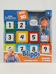 blippi 10 piece box learning colors