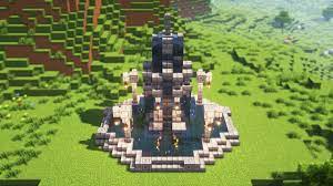 build a big fountain in minecraft