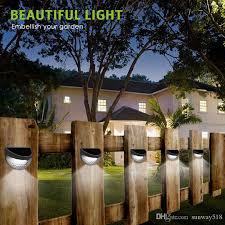 solar fence post lights wall mount