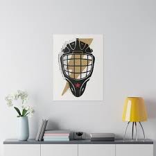 Hockey Goalie Mask Canvas Wall Art