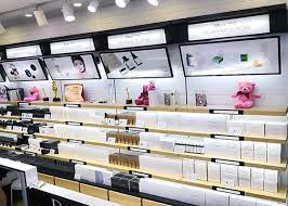 modern cosmetic display showcase