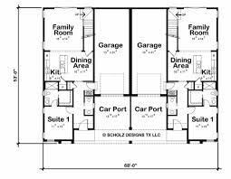 Modern Duplex House Plan Drawing gambar png