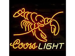Fashion Neon Sign Coors Light Lobster Logo Handcrafted Neon Light Sign 17x14 Best Offer Newegg Com