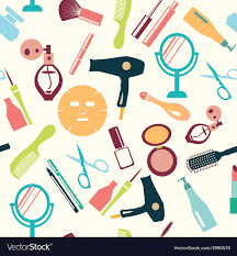 beauty cosmetic symbols vector image