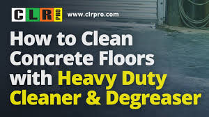 how to clean concrete floors with clr